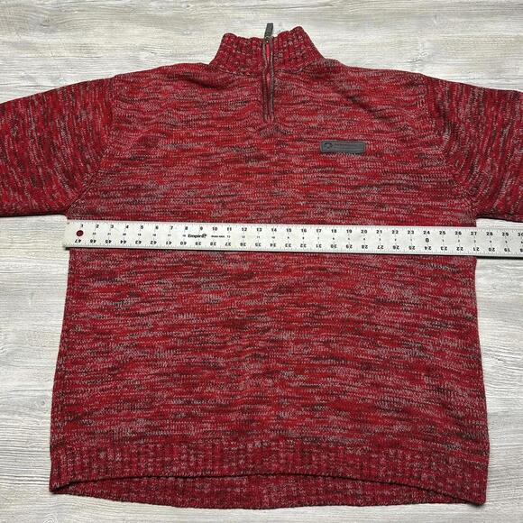 VTG Southpole Sweater Mens XL Red Gray Oversized Streetwear HipHop Ski Snowboard - Picture 5 of 8